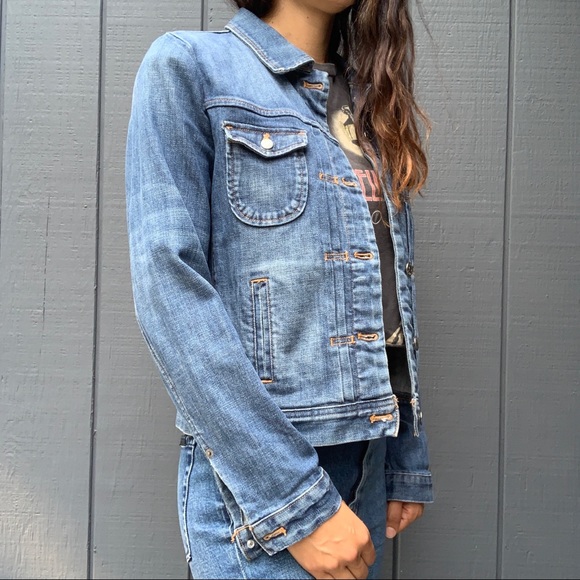 SOLD!!J.Crew button down denim jacket Sz S - Picture 2 of 6